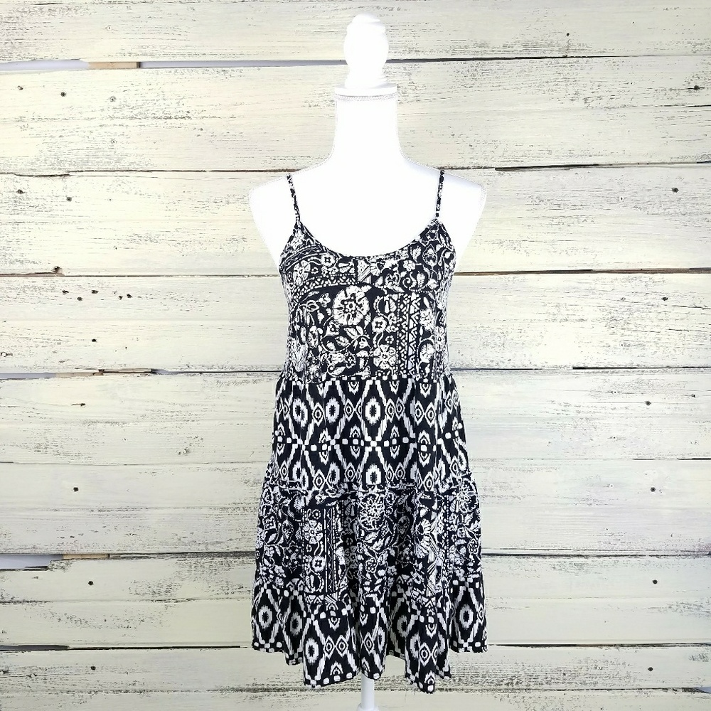 Mossimo Target Black White Sun Dress Size Small