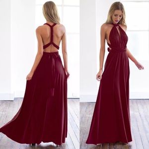 Burgundy maxi dress