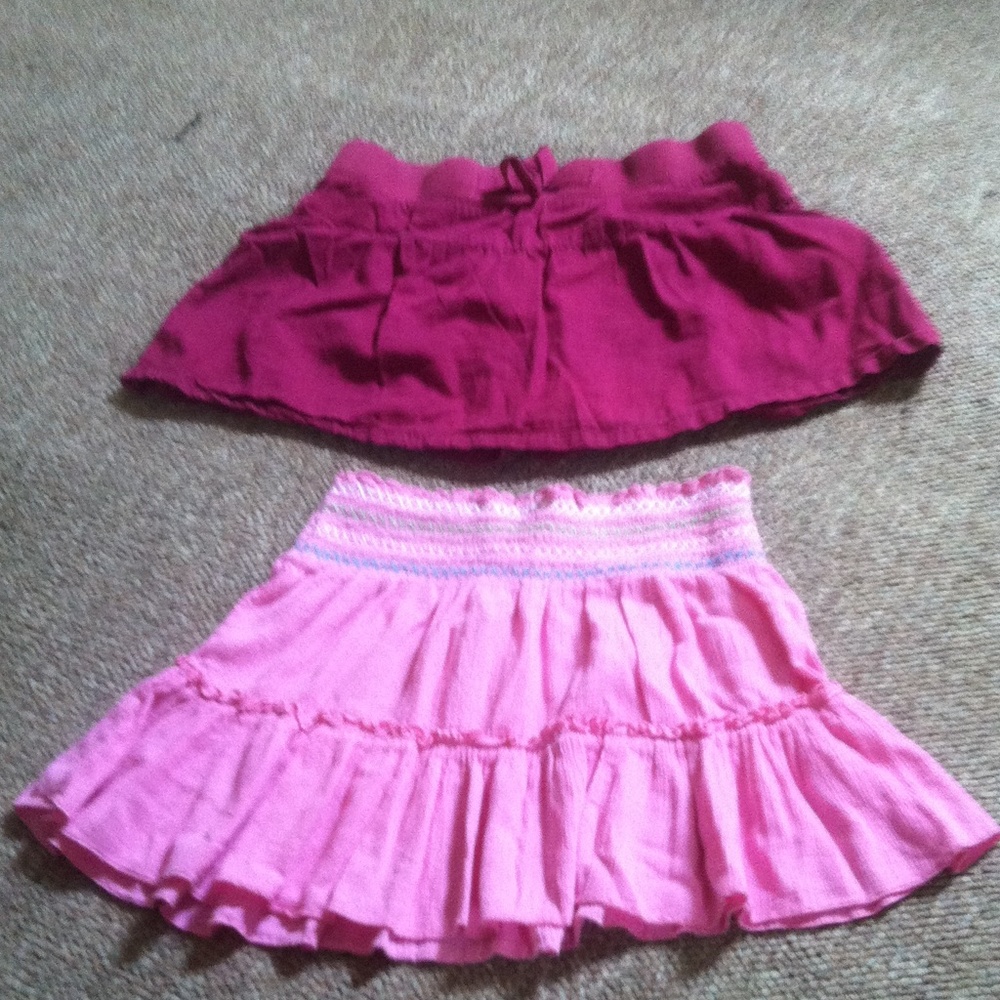 2 lg 10/12 girls skirts