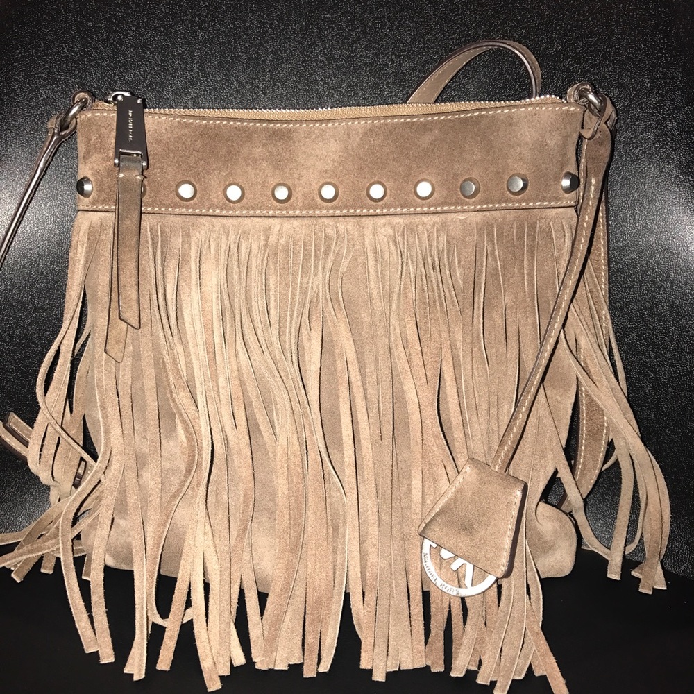 Michael Kors Billy Small Fringe Messenger Bag