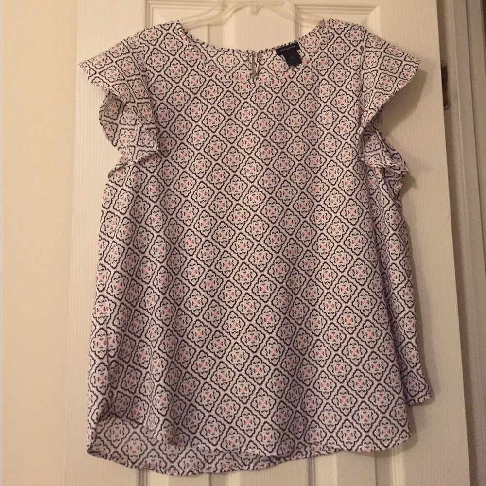 Dressy flutter sleeve top