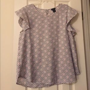 Dressy flutter sleeve top