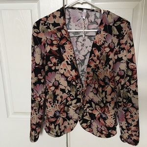 Pink Blush Maternity Floral Blazer (Lightweight)