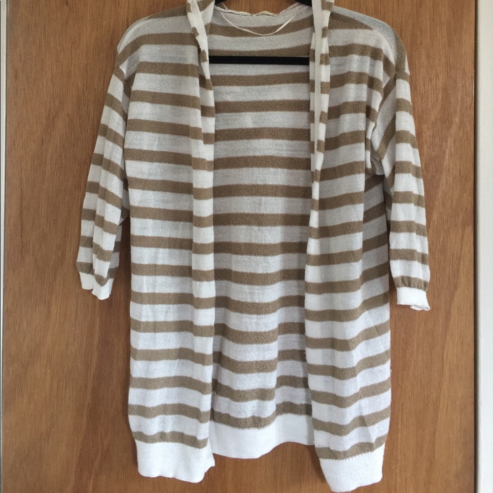 Hoodied cardigan