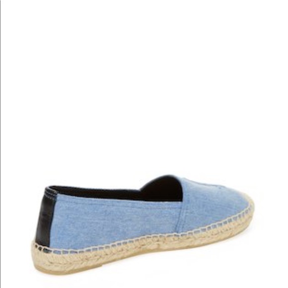 Saint Laurent Monogrammed Denim Espadrilles - Picture 2 of 4