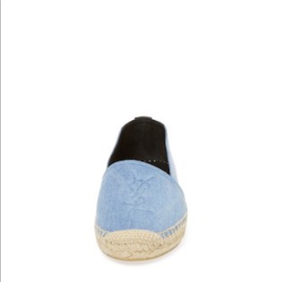 Saint Laurent Monogrammed Denim Espadrilles - Picture 4 of 4
