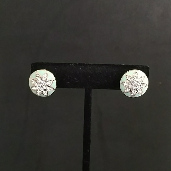 Round rhinestone earrings - Picture 5 of 5