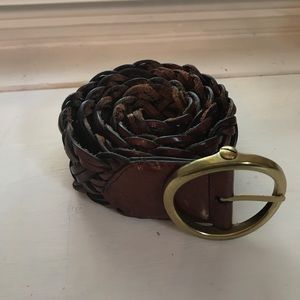 LOFT leather braided belt