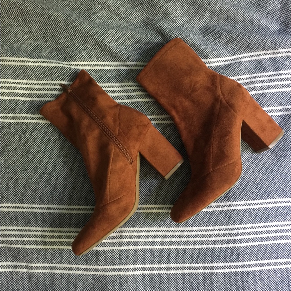 Faux Suede Booties