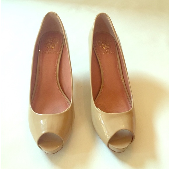 Vince Camuto Kira Nude leather heel size 8 - Picture 1 of 5