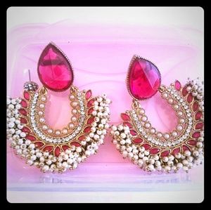 Indian bollywood pearl earrings ram leela style