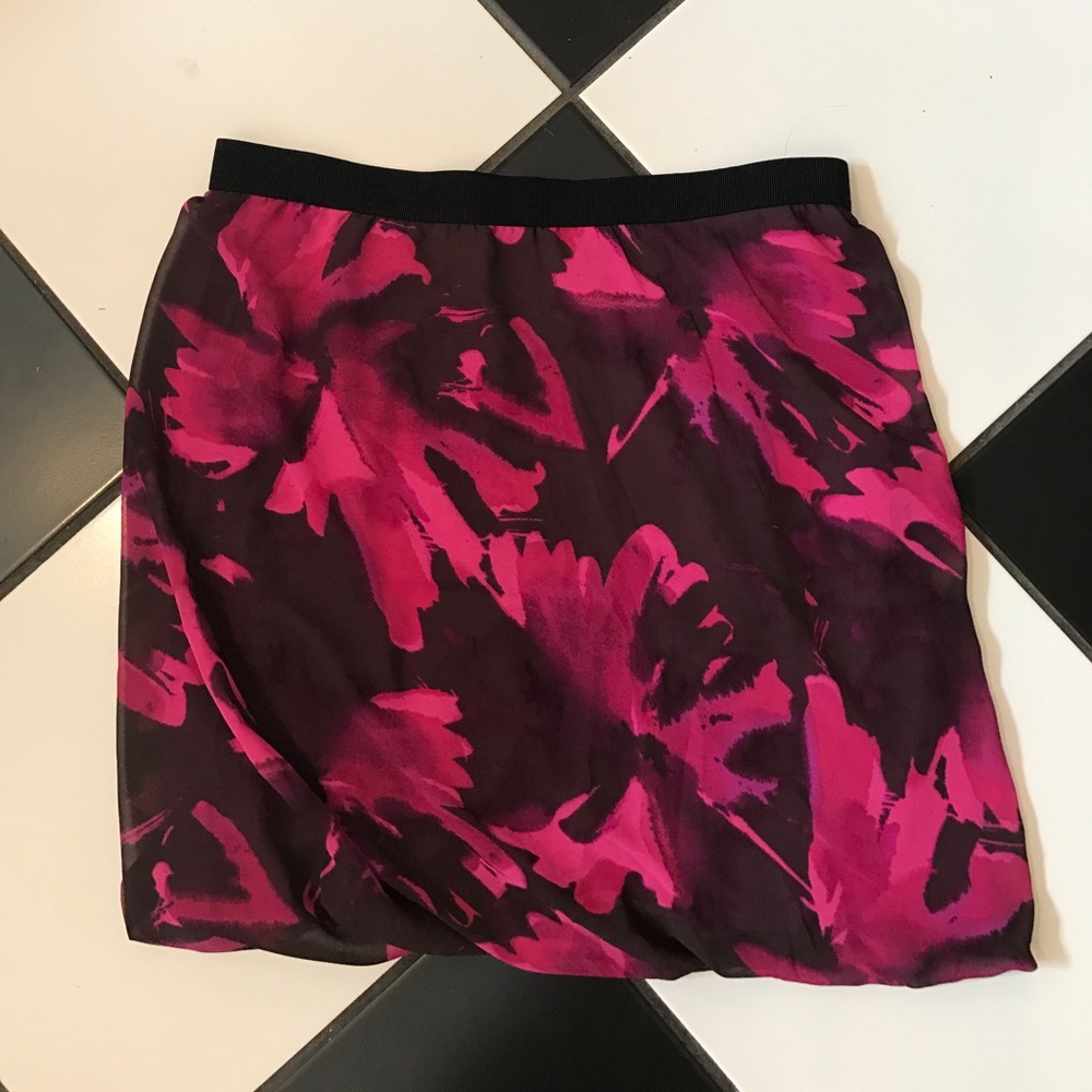 LOFT chiffon mini skirt