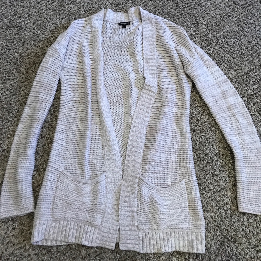 Express Long Sweater in Oatmeal Size Small