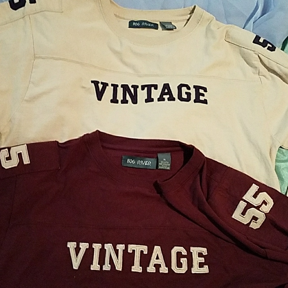 SOLD Bog River XL "Vintage 55" long slv tshirts