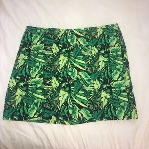 Leaf Print H&M mini skirt