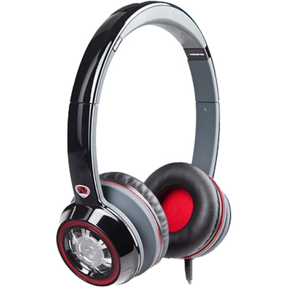 monster ncredible ntune black with red