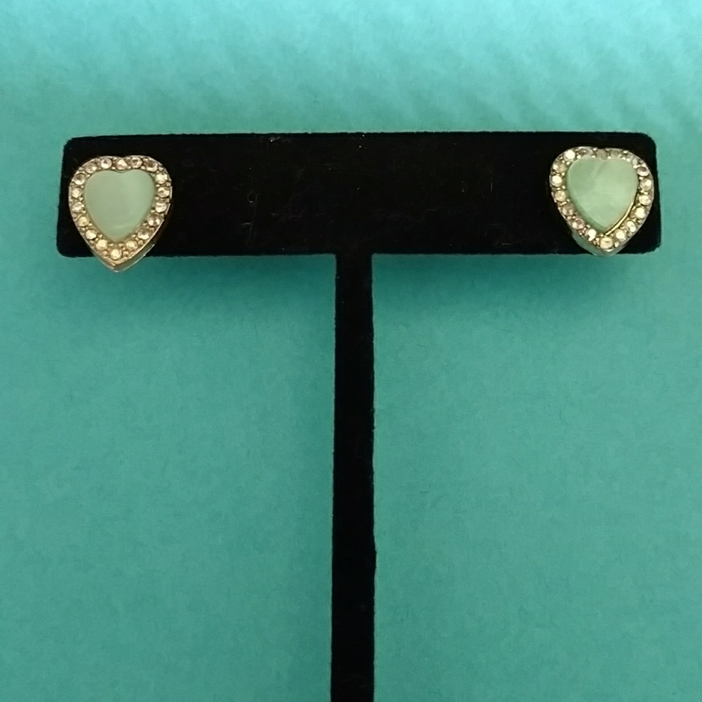 Heart shaped post earrings