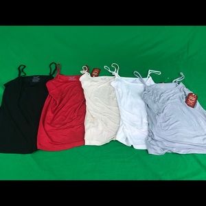 ‼️SOLD‼️ Lot of 5 Women's Adjustable Strap Cami's