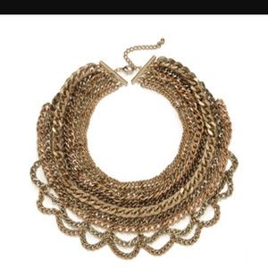 Baublebar Courtney Gold Bib Necklace