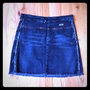 Diesel distressed denim jean miniskirt size 29
