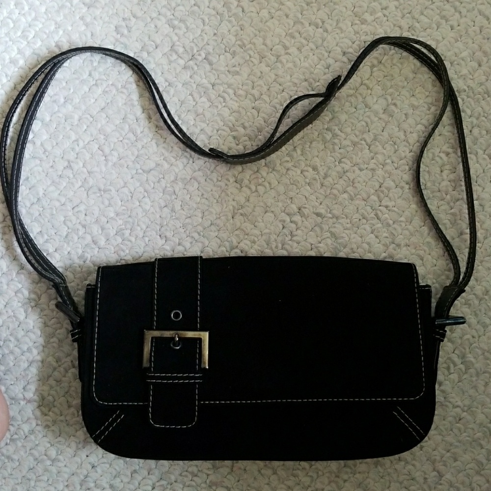 Stuart Weitzman Black Suede Purse