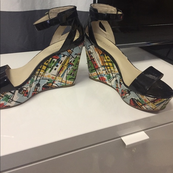 Nine West Printed Platform Shoes - Picture 5 of 7