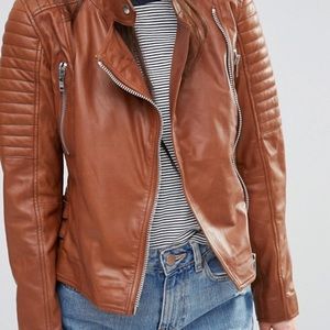 Barney's Faux Leather Jacket (size 16 or XL)