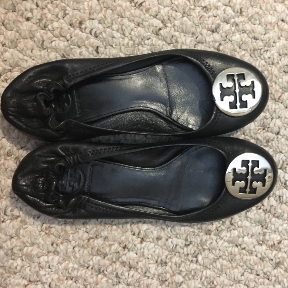 Tory Burch Minnie Logo Flats