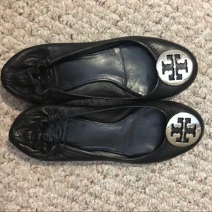 Tory Burch Minnie Logo Flats