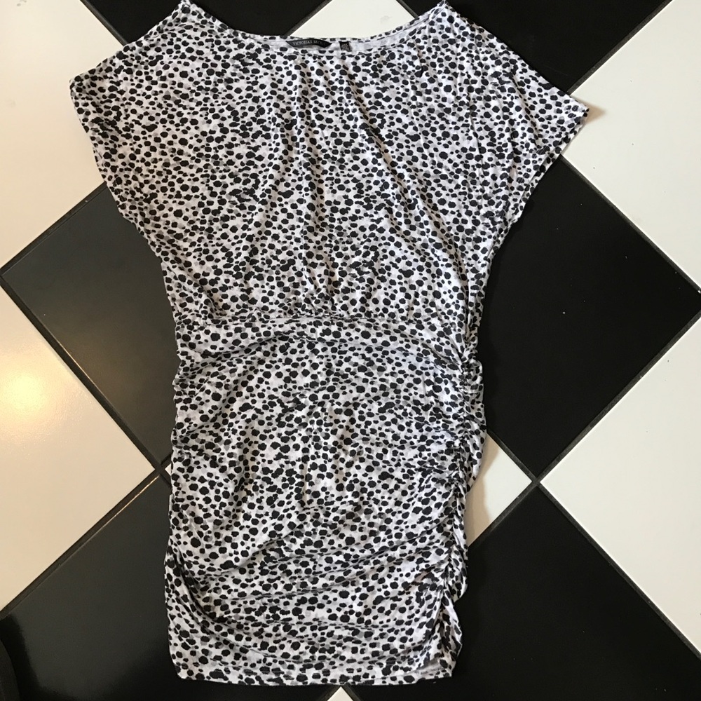 Victoria's Secret Black/Grey Dot Dress