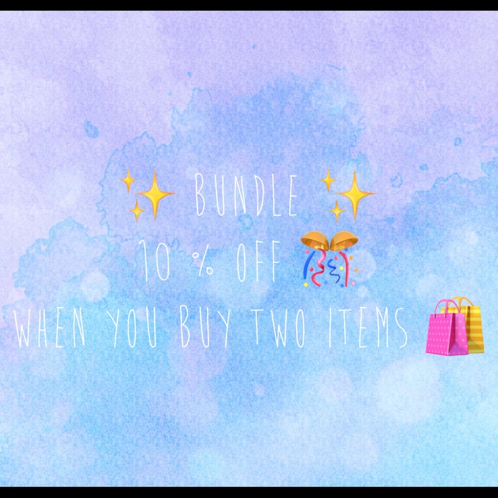 SALE 🎊 Buy two items and get 10% ‼️