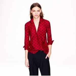 J Crew Boy Popover in bows