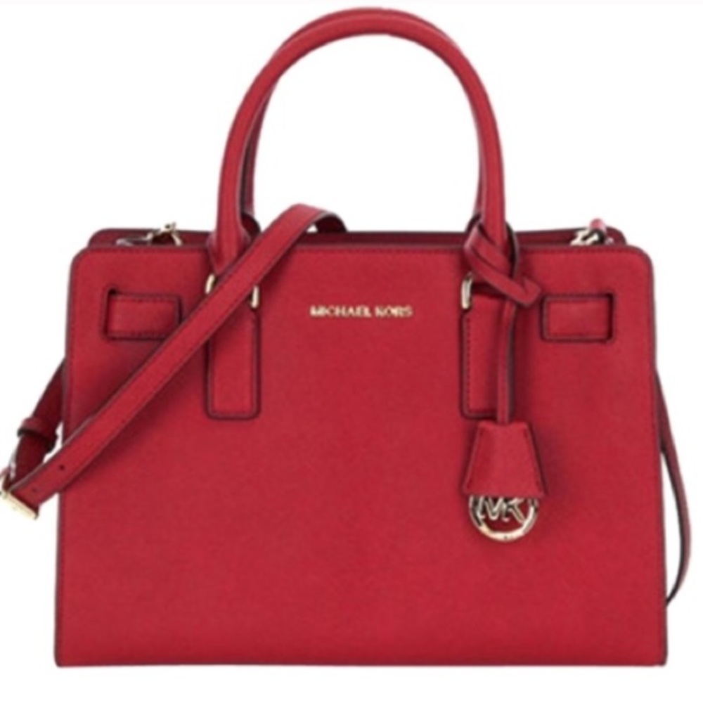 🔥MICHAEL KORS RED SATCHEL PURSE🔥