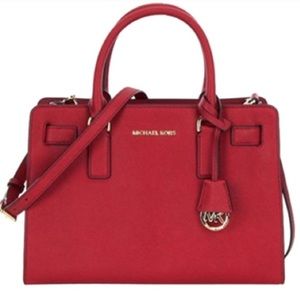 🔥MICHAEL KORS RED SATCHEL PURSE🔥