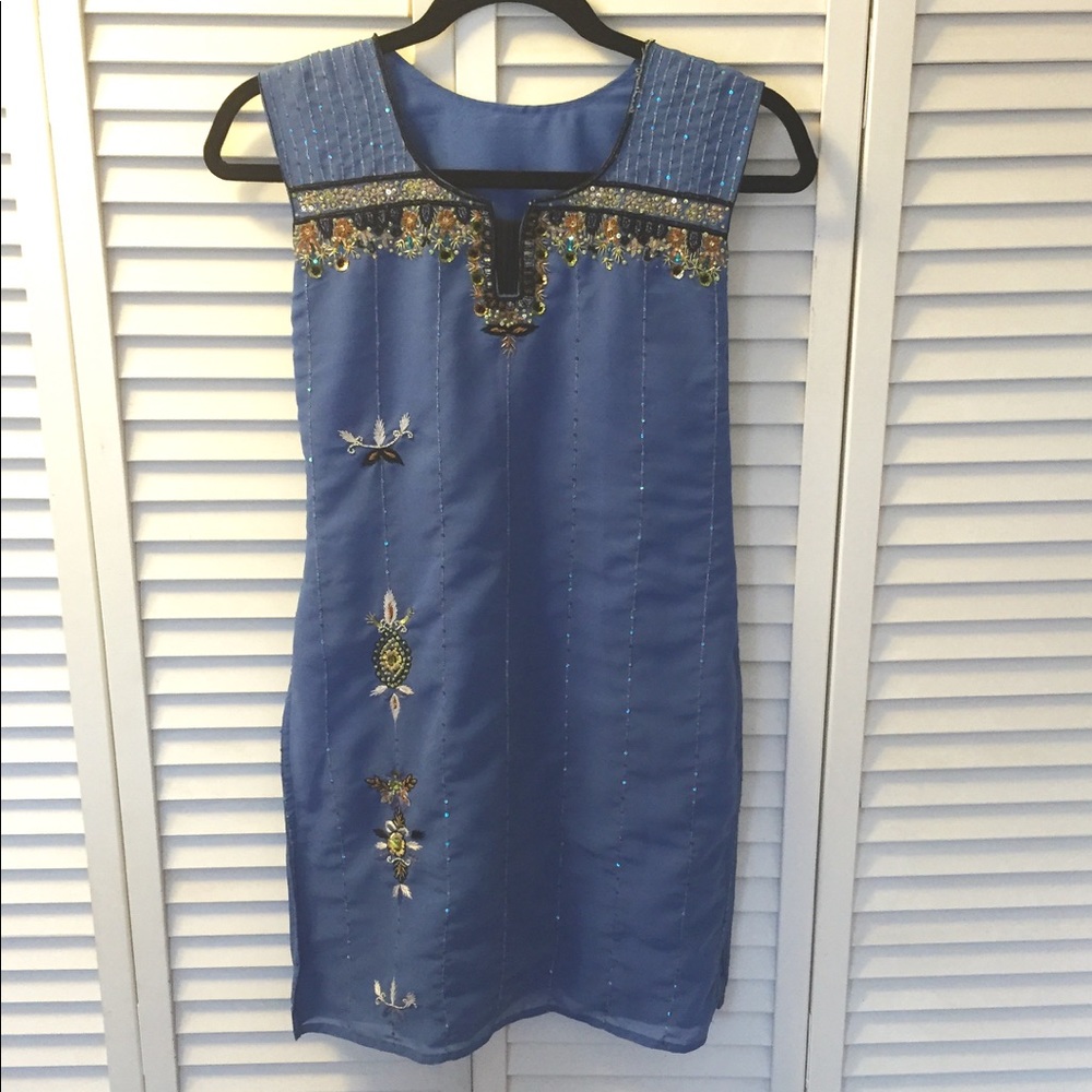 Beaded India tunic top or kurta