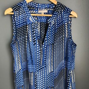 Banana Republic Sleeveless Blue Blouse