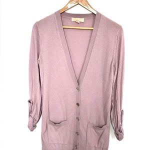 Michael Kors SZ small lavender cardigan