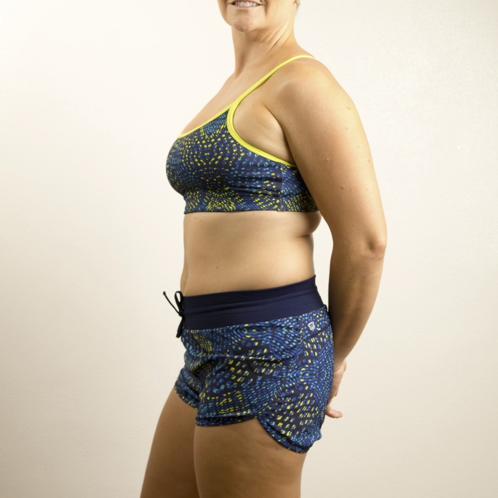 Fabletics Running Outfit Blue/Multi-color