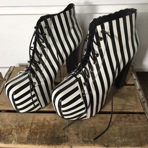 Jeffrey Campbell Stripe Lita Platform!