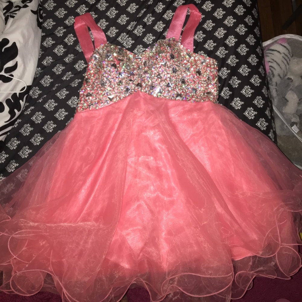 Coral Homecoming/Prom Dress