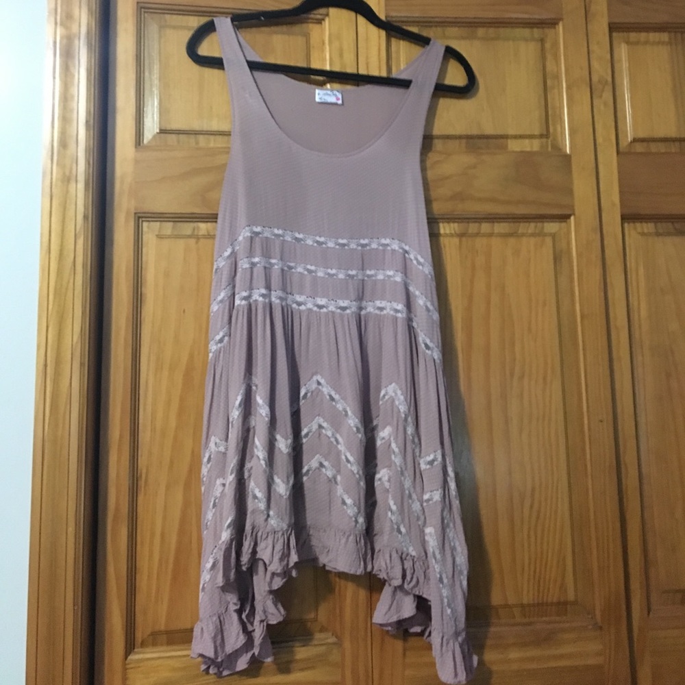 Free People Blush Trapeze Slip