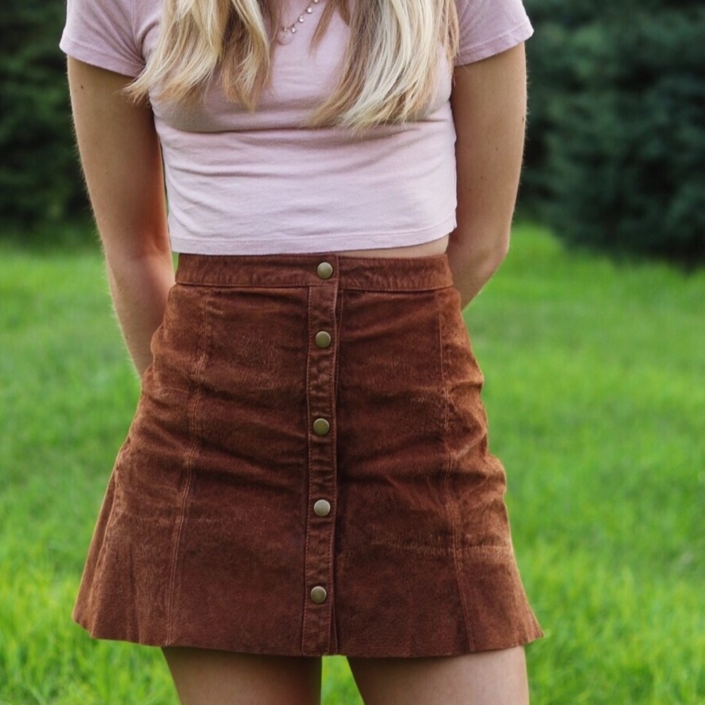 Forever 21 Button Front Skirt
