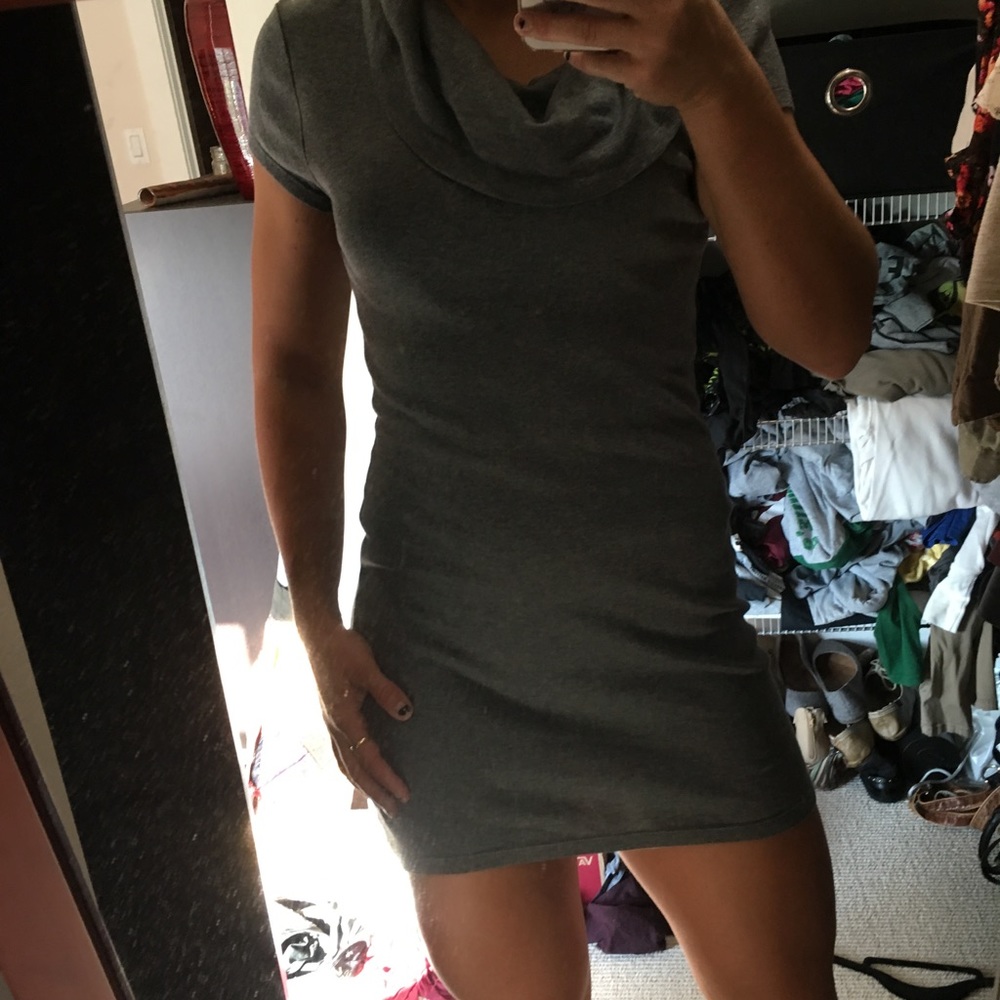 EXPRESS Gray Cotton Dress