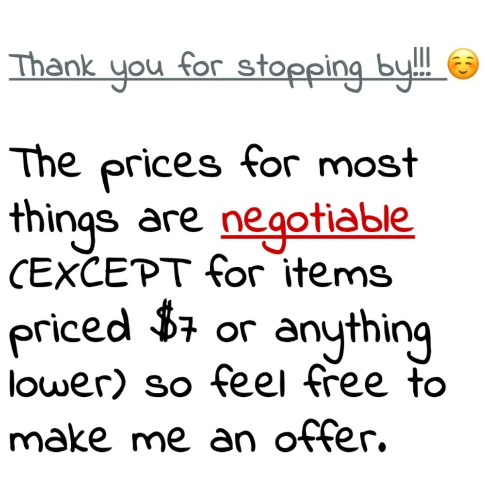 Make an offer ☺️