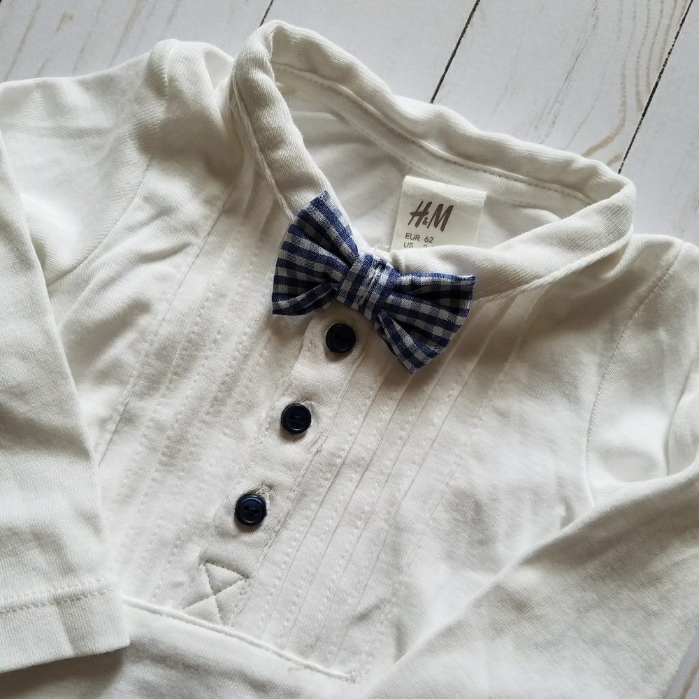 H&M Bowtie Onesie