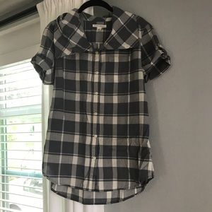 Banana Republic plaid blouse
