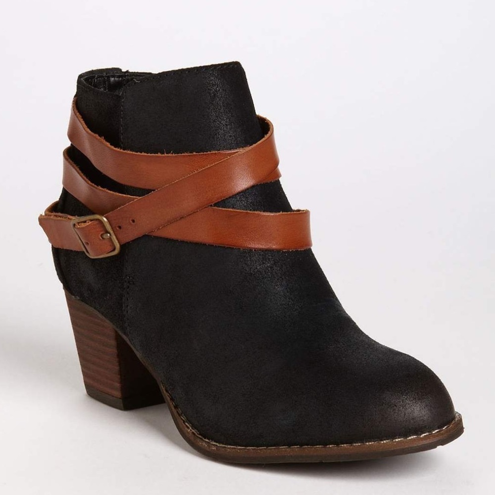 Dolce Vita java black suede booties