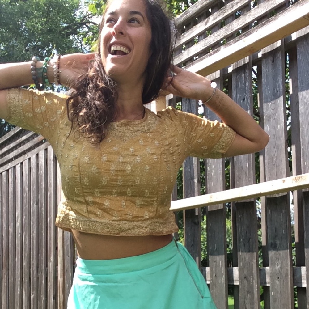 Beautiful Sari Crop Top