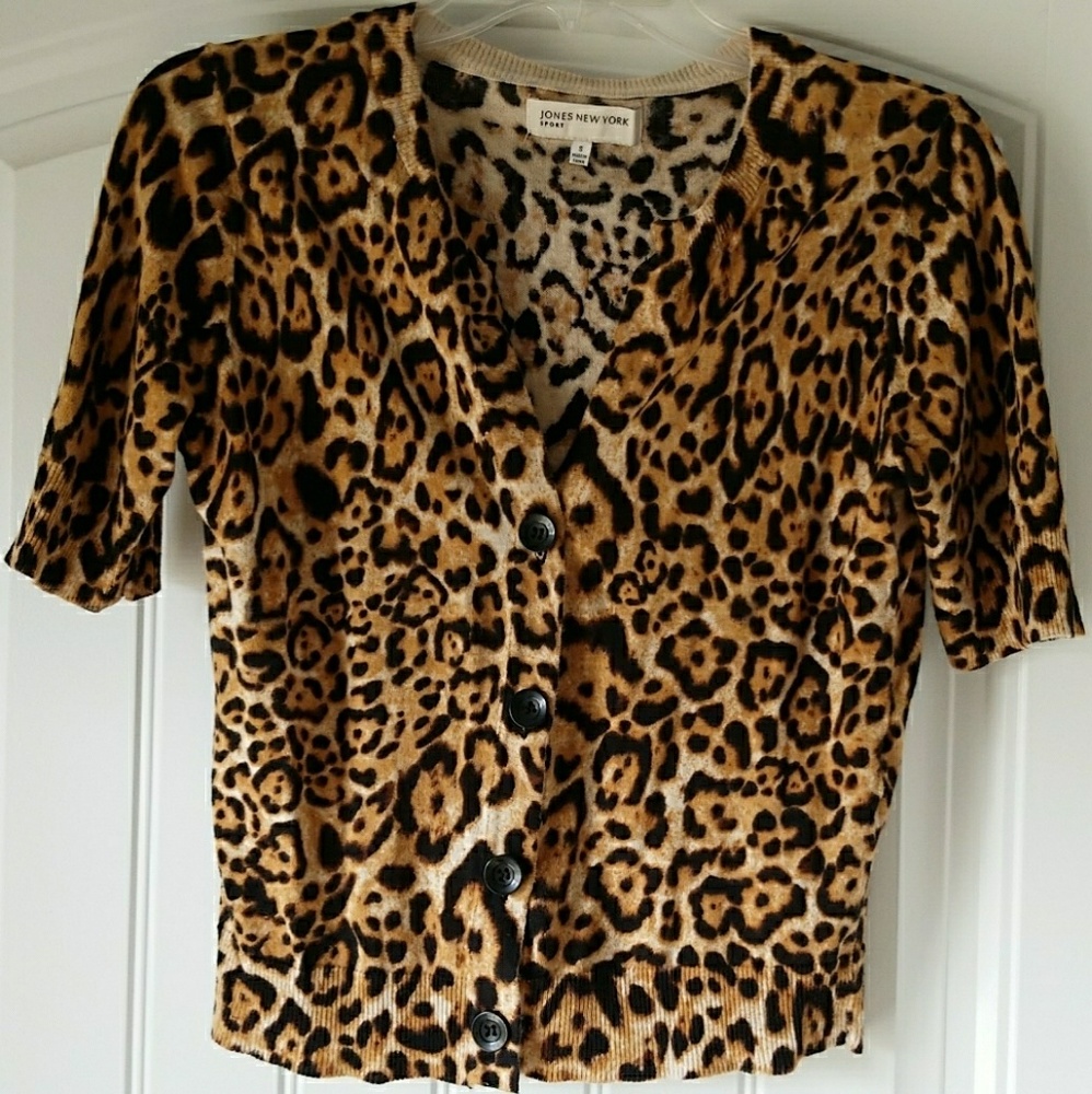 Cheetah blazer/cardigan