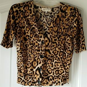 Cheetah blazer/cardigan